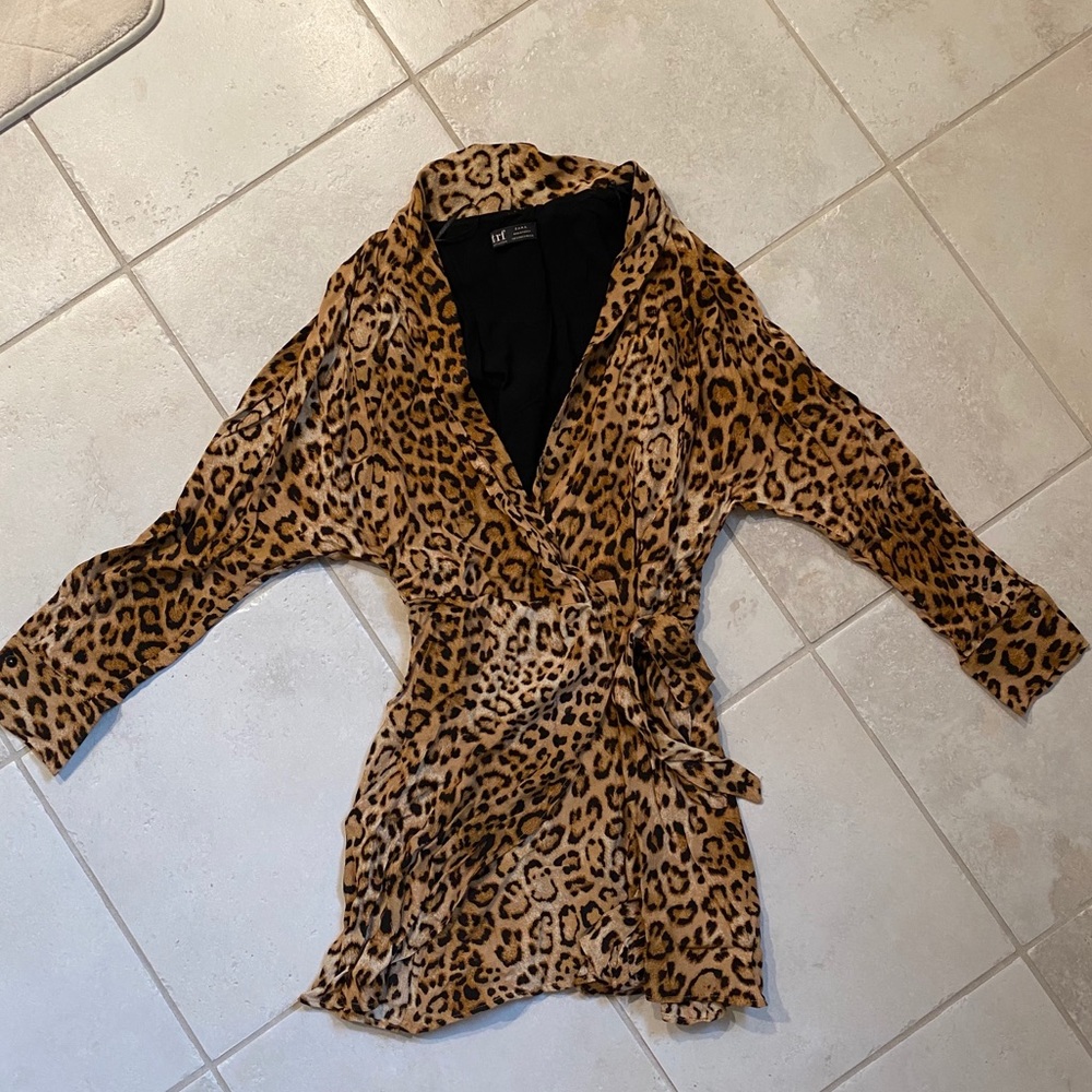 Zara Cheetah Print Romper! Worn once.